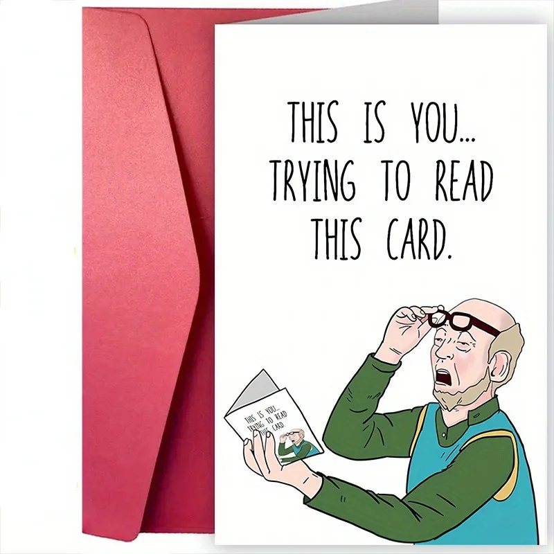 Funny Birthday Cards with Envelopes Funny Text Cards Spoof Fun Gifts