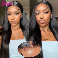 6x4/4x4 Straight Glueless Wig Human Hair Ready to Wear and Go Human Hair Wigs for Women 24 26 inch Brazilian Remy Hair No Glue