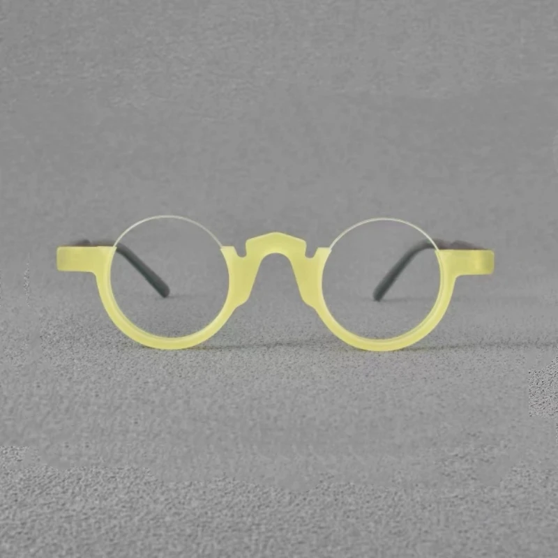 High quality semi-circular glasses for men and women vintage small frame acetate optical glasses frame making prescription glass