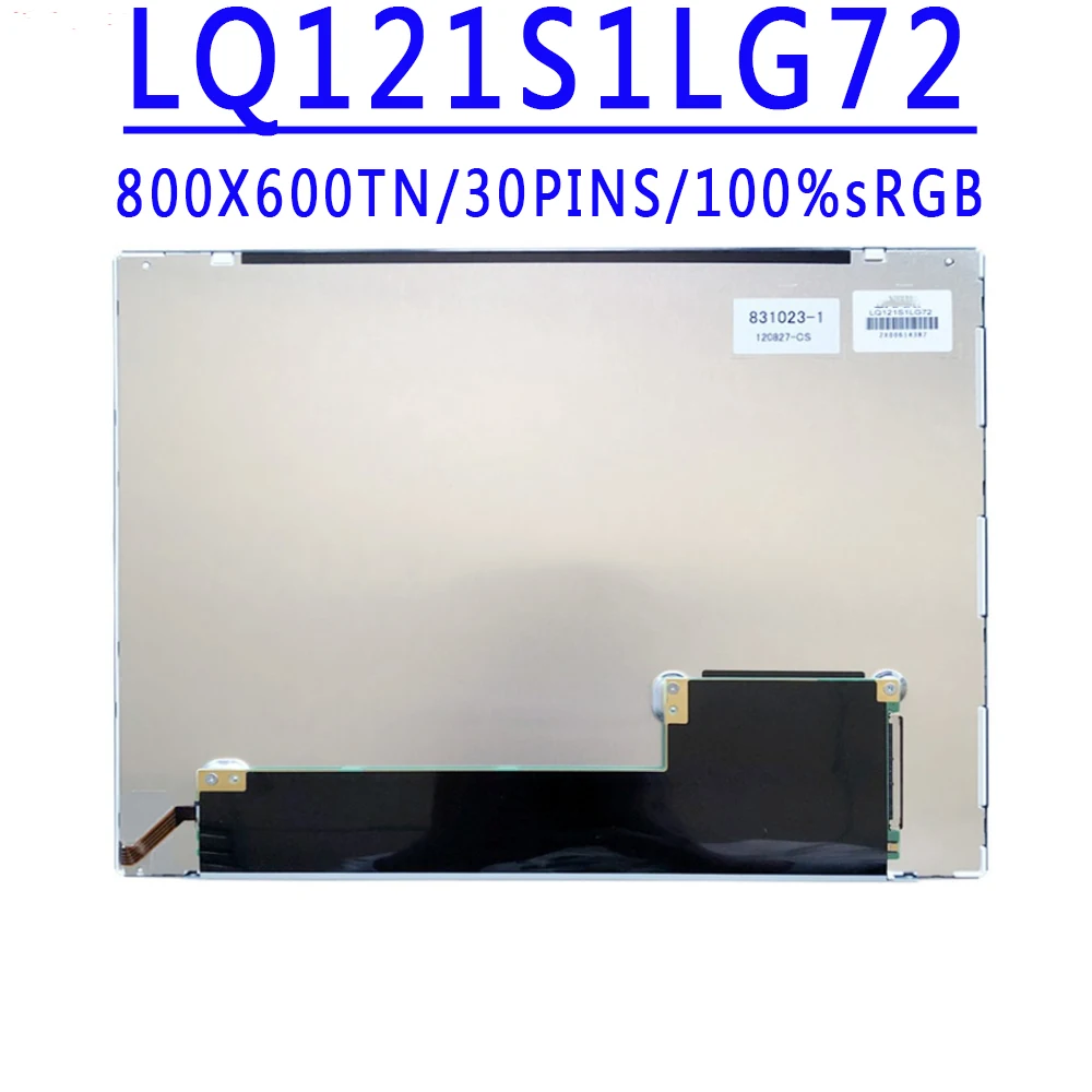 LQ121S1LG72 12,1 polegadas 800X600 TN HD 30 PINOS LVDS 100% sRGB 60HZ Tela LCD fosca