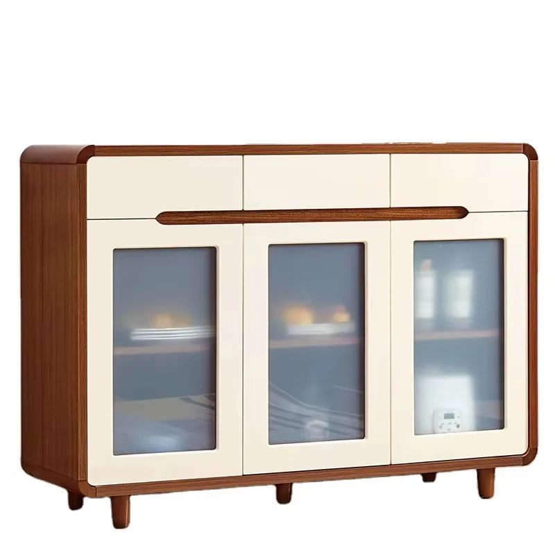 

Production of Vertical Natural Dining Room Side Cabinet in Modern Living Room