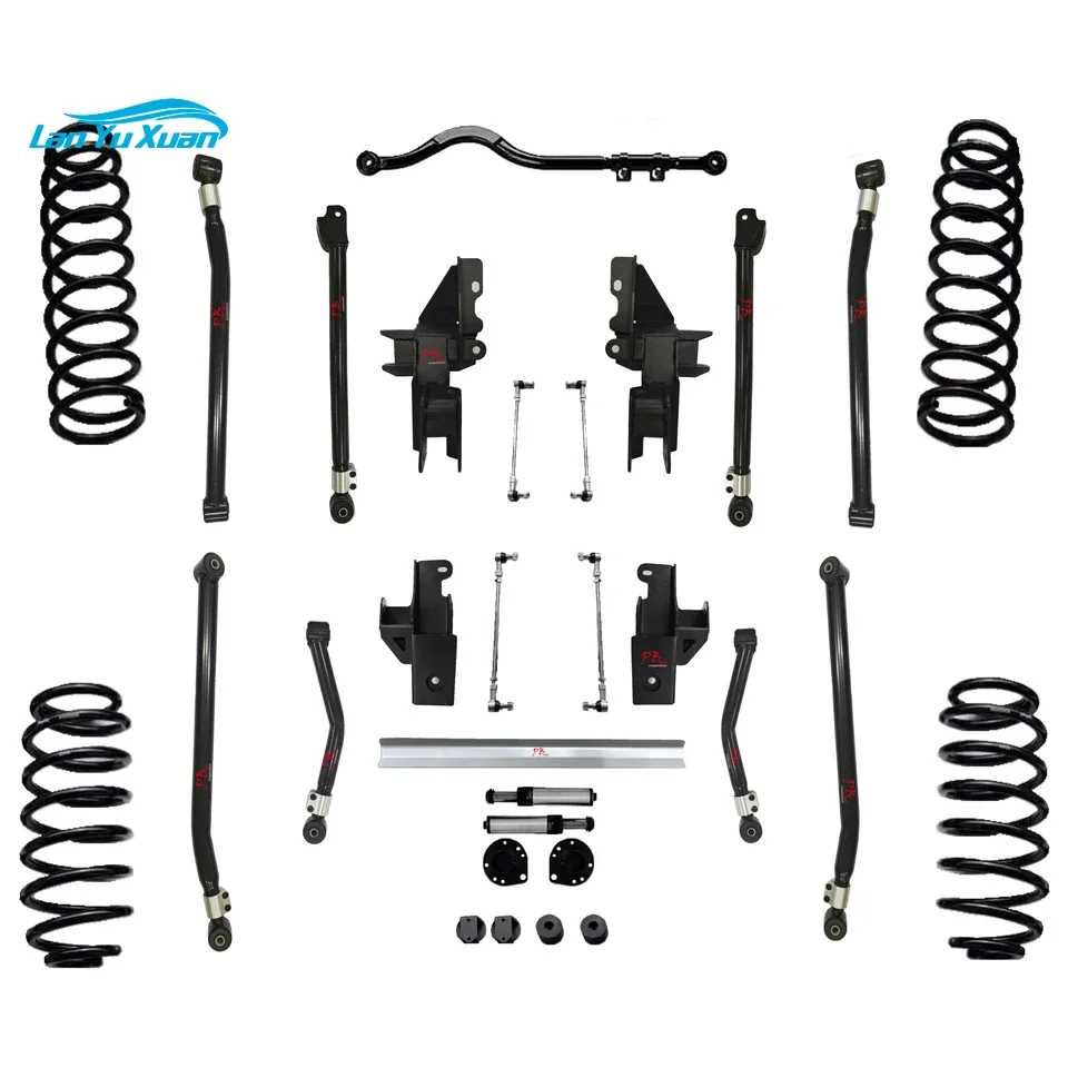 Kit de elevación de suspensión de 3,5 pulgadas para Jeep Wrangler JL Offroad, barra estabilizadora delantera y trasera, resortes helicoidales de enlace, brazo de Control largo, 2018