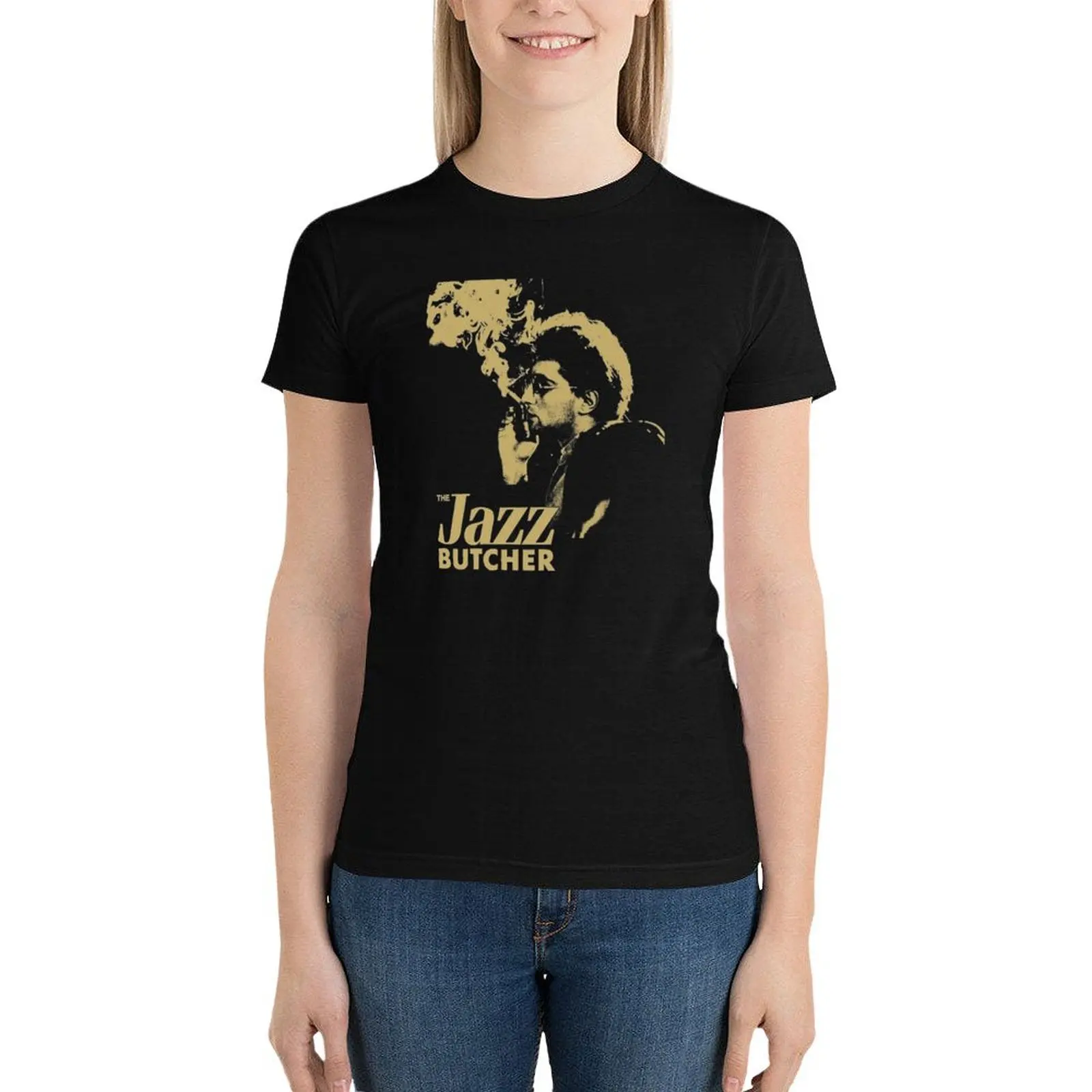 

The Jazz Butcher T-Shirt Short sleeve tee vintage clothes shirts graphic tees female t shirts for Women graphic