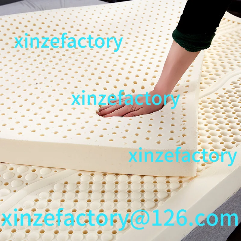 

Customizable 100% Thailand natural latex mattress with cover natural pure rubber mattress top latex raw liquid thickened home be
