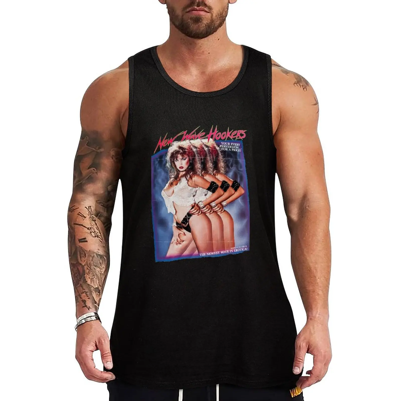 

New Wave Hookers (1985) Tank Top singlets for men sleeveless tshirts for men Gym t-shirt man gym shirt men