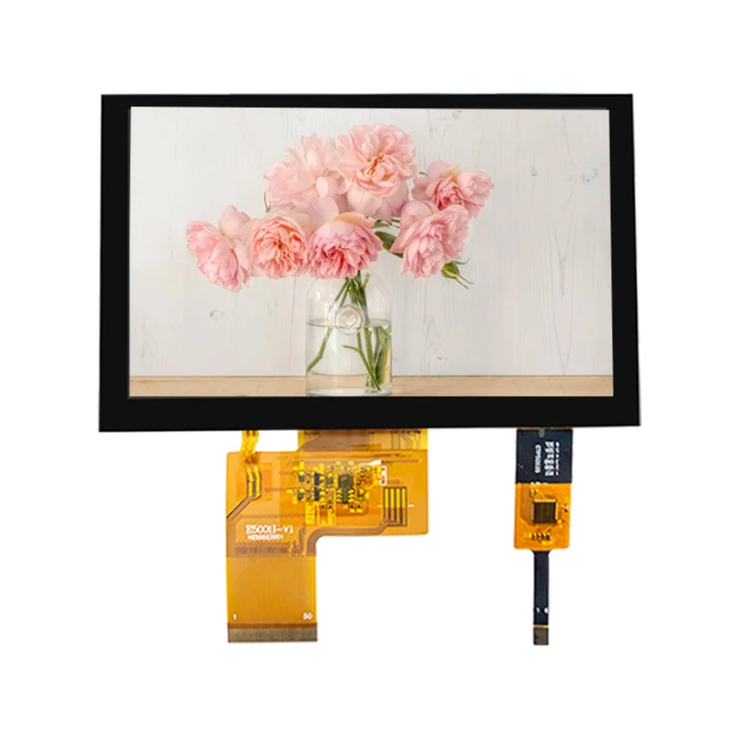 40PIN 5-inch universal support touch TYPE-C power mini HDMI interface high-definition brightness display screen+board solution