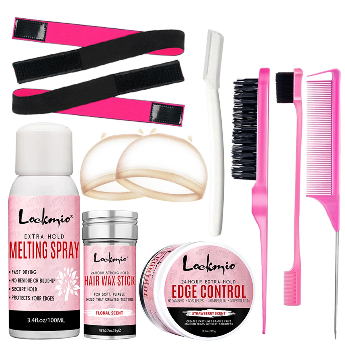 

Waterproof Invisible Melting Spray Wig Adhesive for Wig Front Closure Slick & Finish Wax Stick Hairline Edge Styling Control Gel