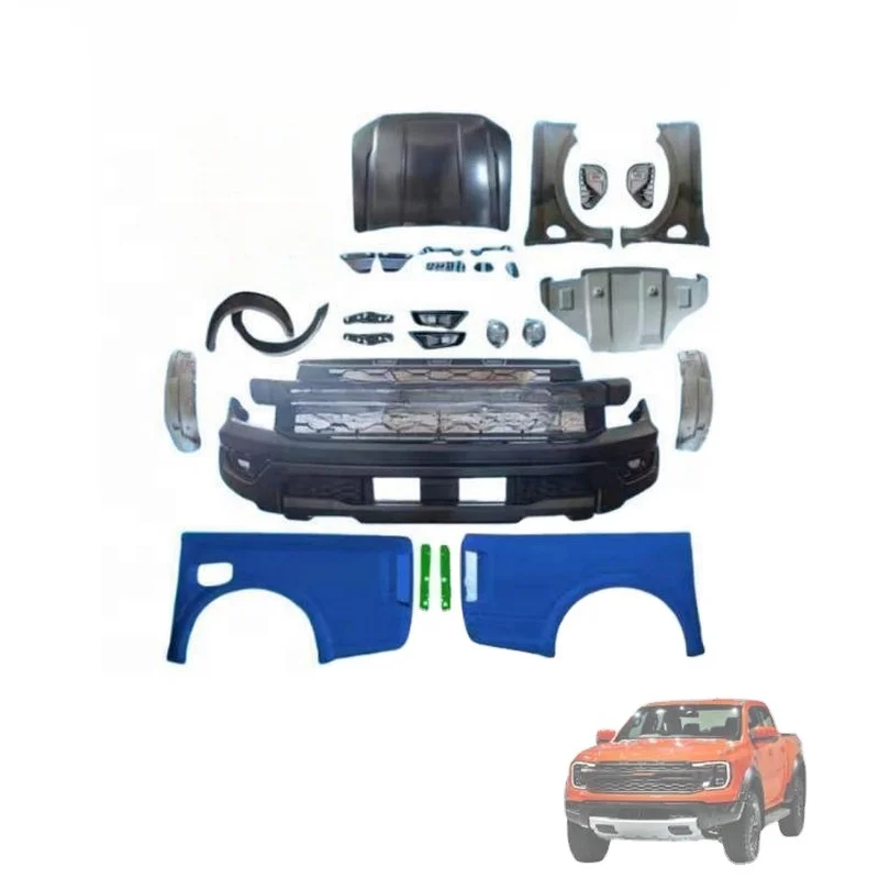 High Quality T6 T7 T8 Ranger 2012‑2020 Raptor Style Conversion Kit 4x4 Pickup Truck Exterior Tuning Parts