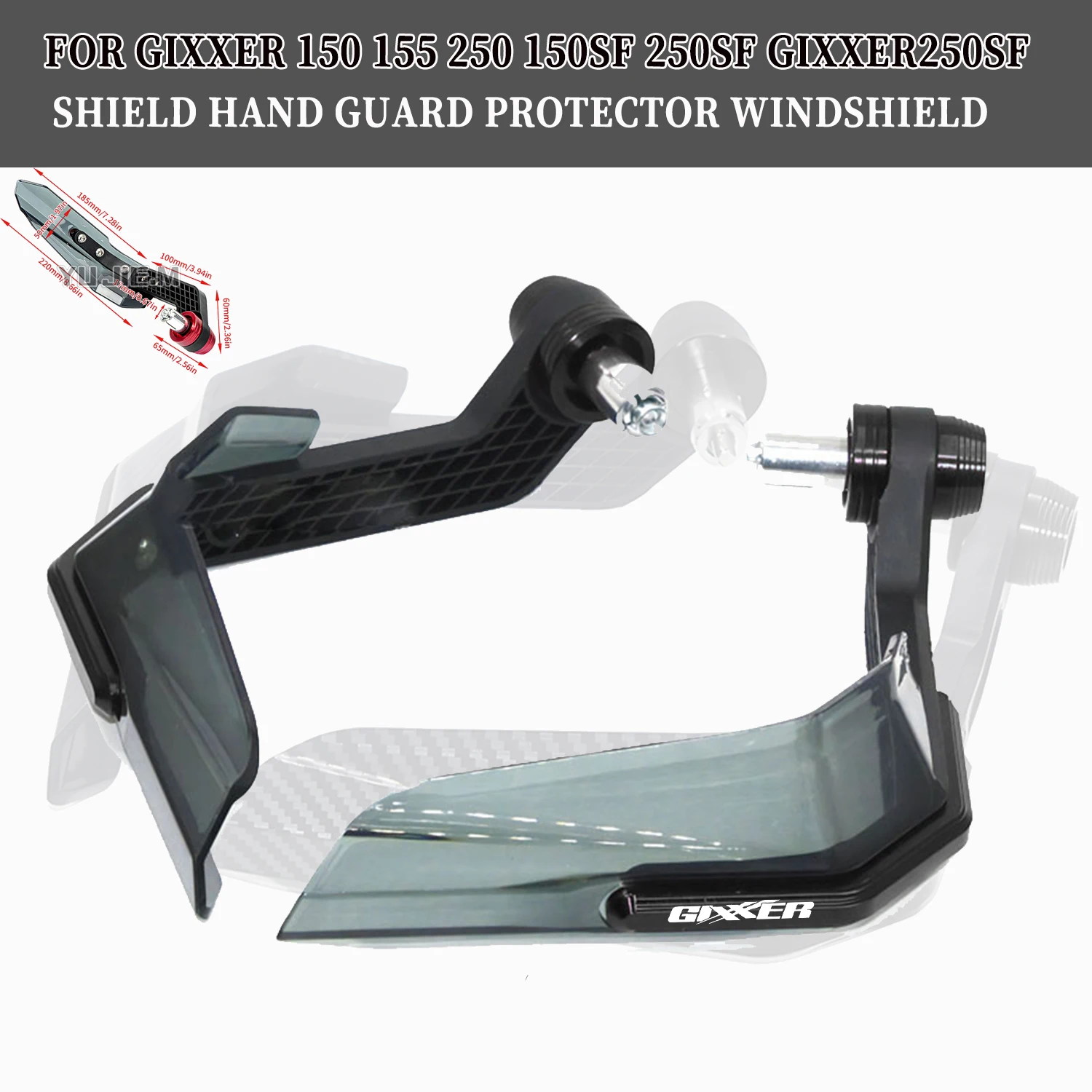 

Motorcycle Handguard Shield Hand Guard Protector Windshield For GIXXER 150 155 250 150SF 250SF GIXXER250SF