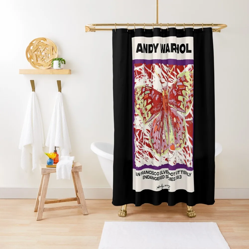 

Andy Warhol Exhibtion Butterfly Shower Curtain Bathroom And Shower Products Modern Showers For Bathroom Anime Shower Curtain