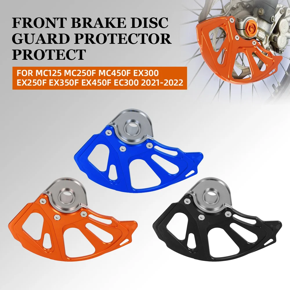 

22mm Axle Motorcycle Front Brake Disc Guard Protector Protect For MC125 MC250F MC450F EX300 EX250F EX350F EX450F EC300 2021-2022