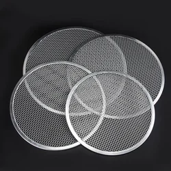 10-12 Inch Metal Net Non Stick Pizza Screen Pan Baking Tray New Seamless Aluminum Metal Net Bakeware Kitchen Tools Pizza