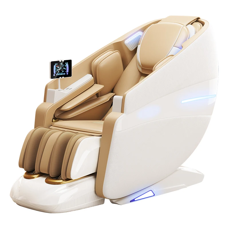 Portable Shiatsu Massage Chair Zero Gravity Feature Full Body Leather Heating Electric Spa Cushion Foldable Airbags for Neck