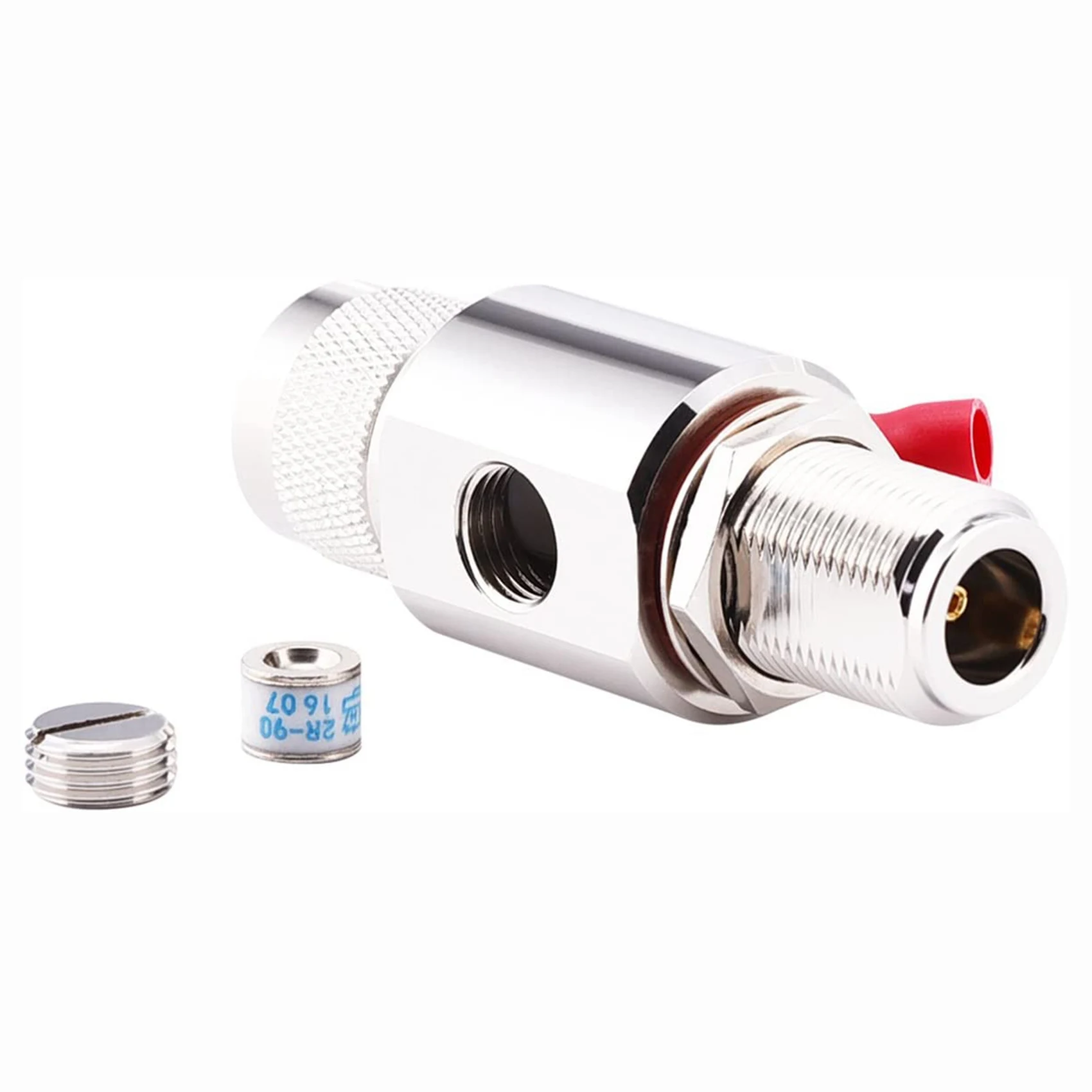 AB02 Arrestor N Male To Female Bulkhead 50 Ohm 0-3Ghz With 90V Gas Tube Coaxial Wifi Arrester ( Arrestor N Male To Female)