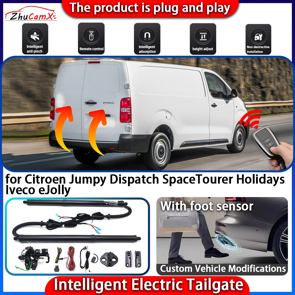 

Smart Powered Tailgate System for Citroen Jumpy Dispatch SpaceTourer Holidays Iveco eJolly Automatic Intelligent Trunk Control