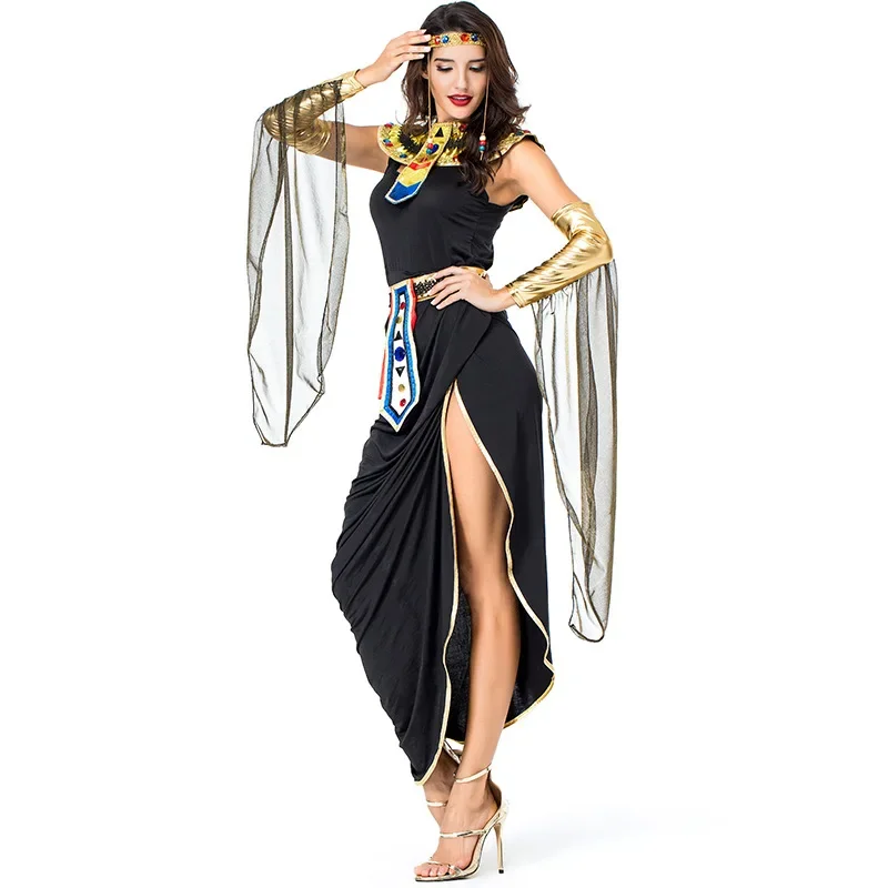 Cleopatra Egyptian Irregular Elegant Dress Cosplay Stage Costumes