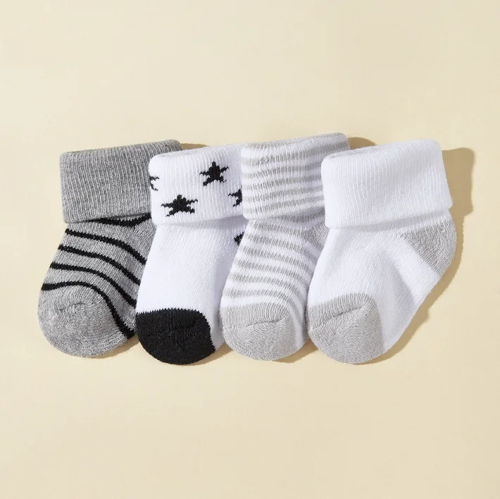 4Pair/lot new casual children's baby socks