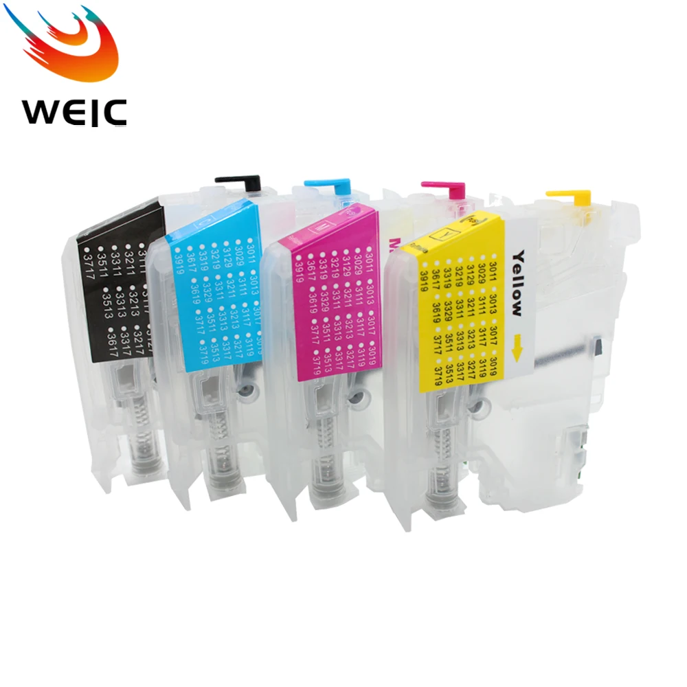 4 Cái/bộ LC3019 Mực Đổ Mực Cho Anh Trai MFC-J5330DW MFC-J6530DW MFC-J6730DW MFC-J6930DW J5330 J6530 J6730 J6930 Máy In