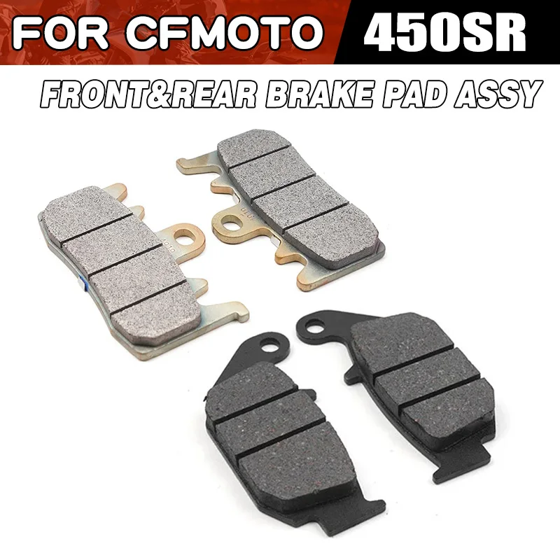 For CFMOTO 450SR Front and Rear Brake Pad Assy Moto Parts CF400-6 SR450 CF Moto 450 SR 23-25 Motorcycle Accessories