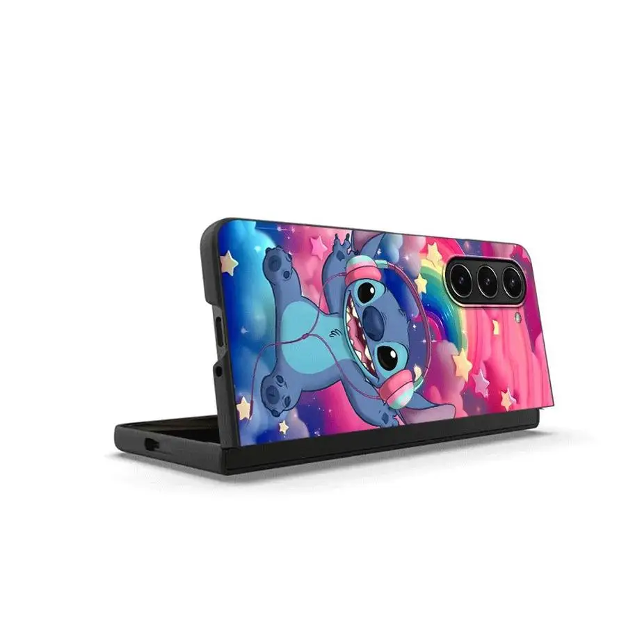 Чехол для телефона с рисунком Disney Stitch для Samsung Galaxy ZFold4 ZFold7 ZFold6 ZFold5 ZFold3 Z Fold 7 6 5 4 3