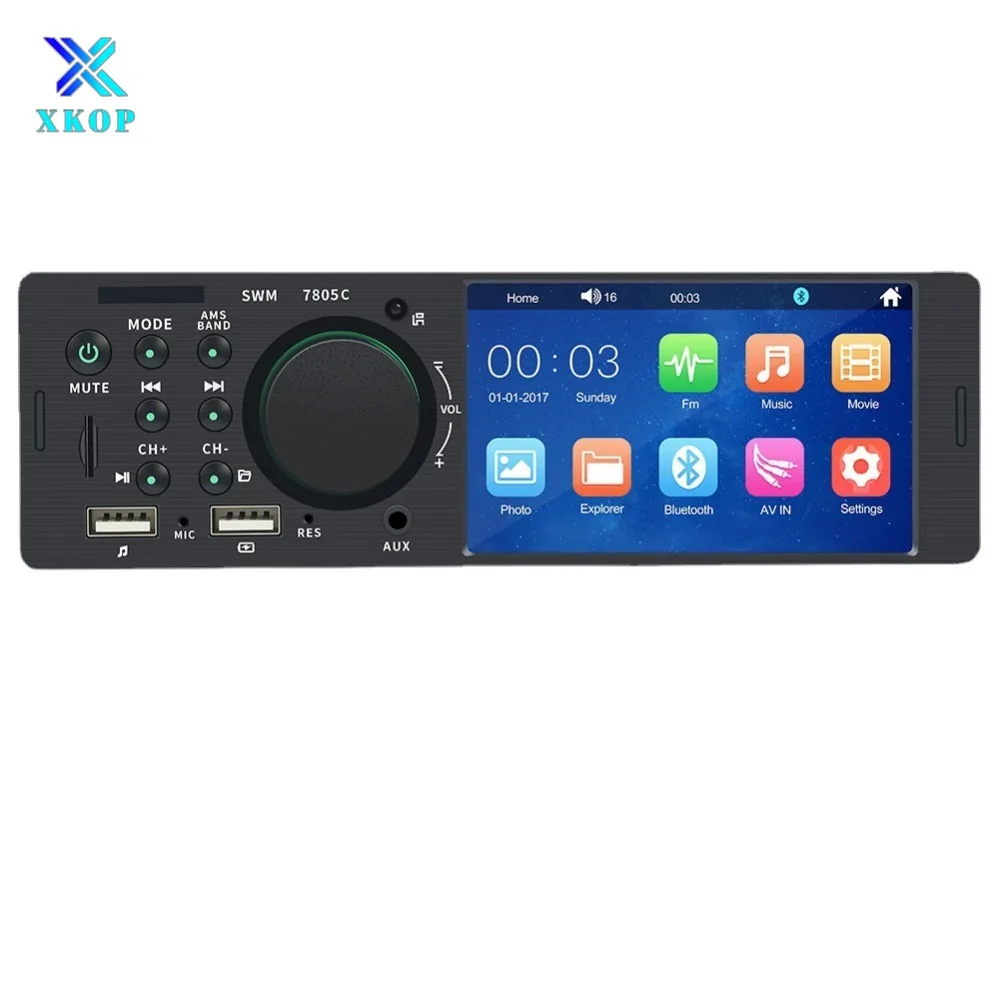 

4 Inch Car Single Spindle MP5 Carplay Bluetooth Player HD Touch Screen Version Multimedia Centre Control Car Radio