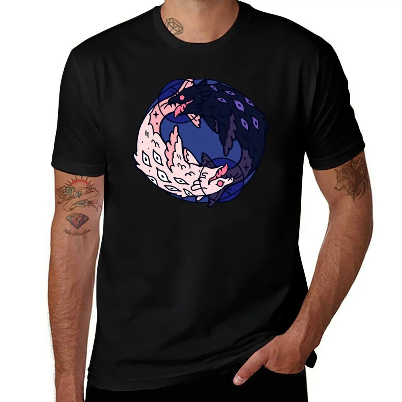 

Genderfluid Angel T-Shirt Retro Graphic Print T-Shirt