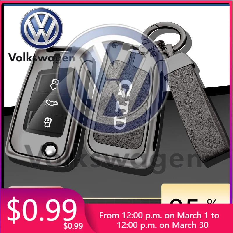 

Car Tools For VOLKSWAGEN VW Zinc Alloy Car Key Cover Case Holder Shell Key Bag Protection For VW Volkswagen GTD GOLF 4 5 6 7 M