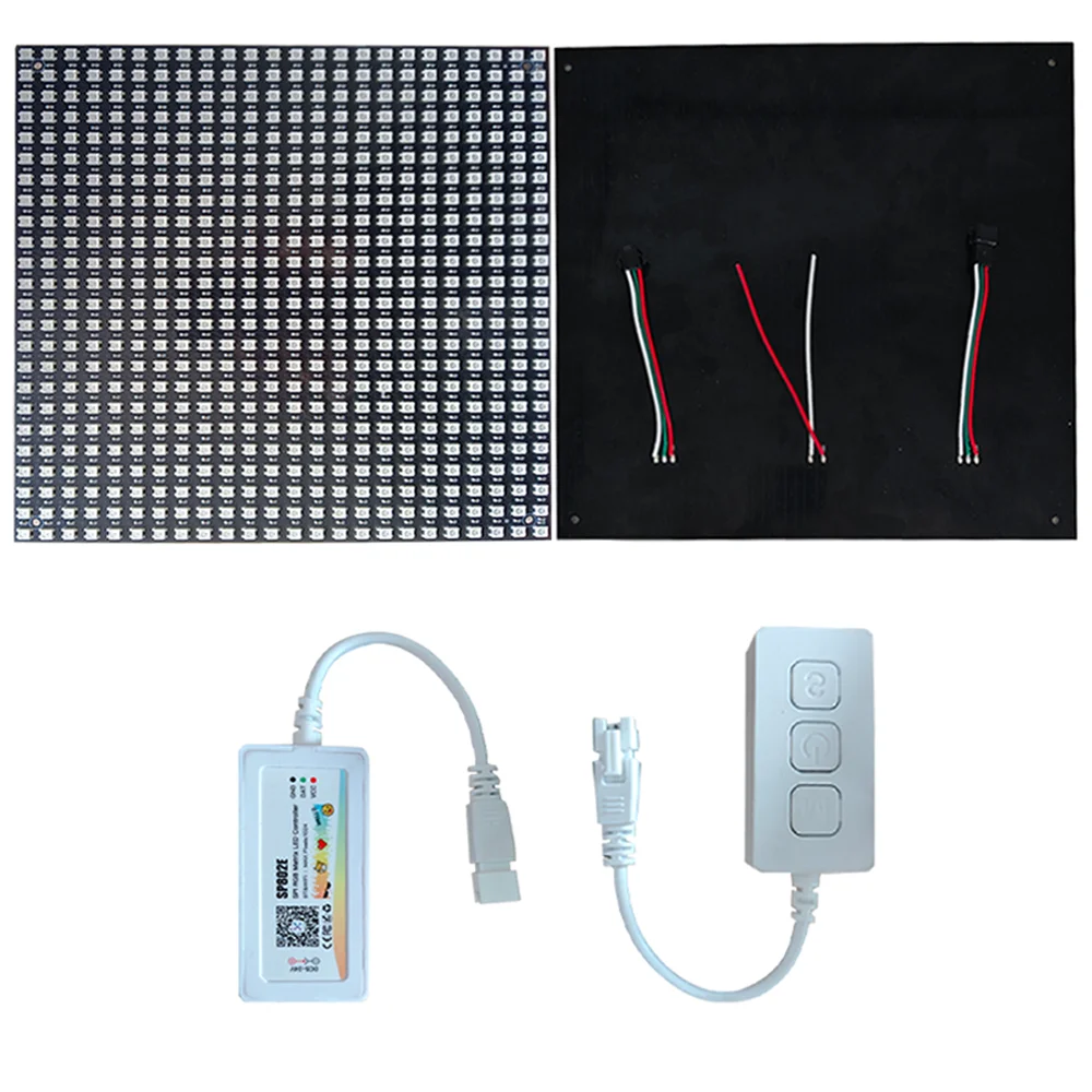 painel-de-led-matricial-digital-programavel-com-pixels-para-graffiti-modulo-de-display-rigido-com-enderecamento-independente-cores-completas-dc-5v-ws2812
