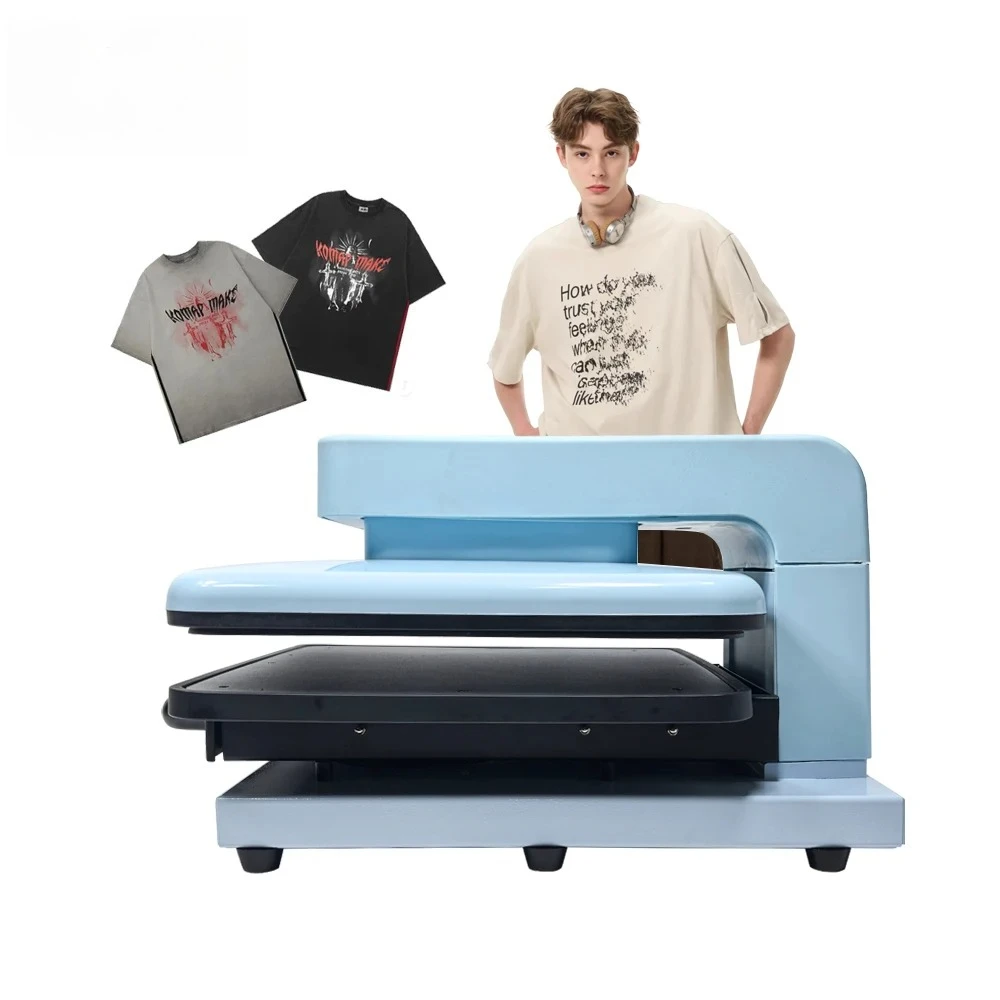 حار بيع أفضل سعر Doyan السيارات المفتوحة 15x15 بوصة درج مسطح آلة الصحافة الحرارة ل DTF فيلم الدراجات وظيفة الضغط