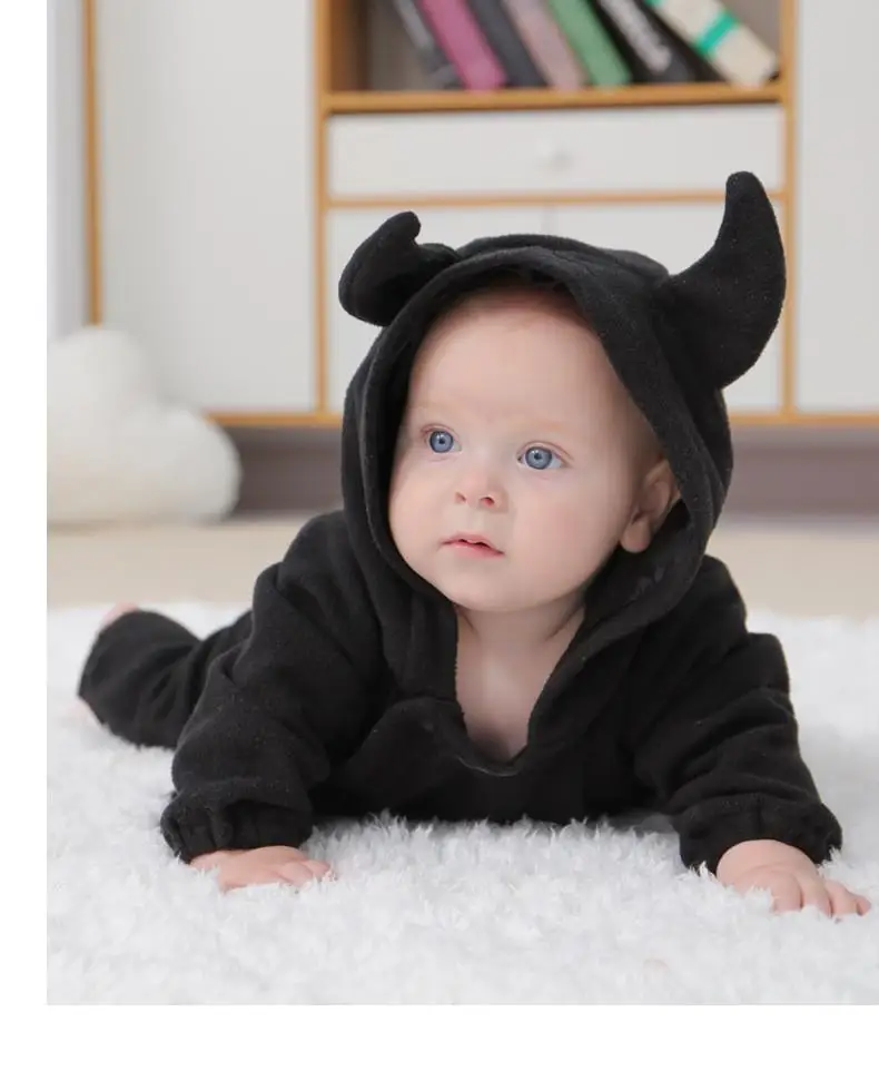 

Bat in hoodie, a little devil baby jumpsuit shooting clothes newborn photography romper disfraces bebe niña 신생아사진 신생아