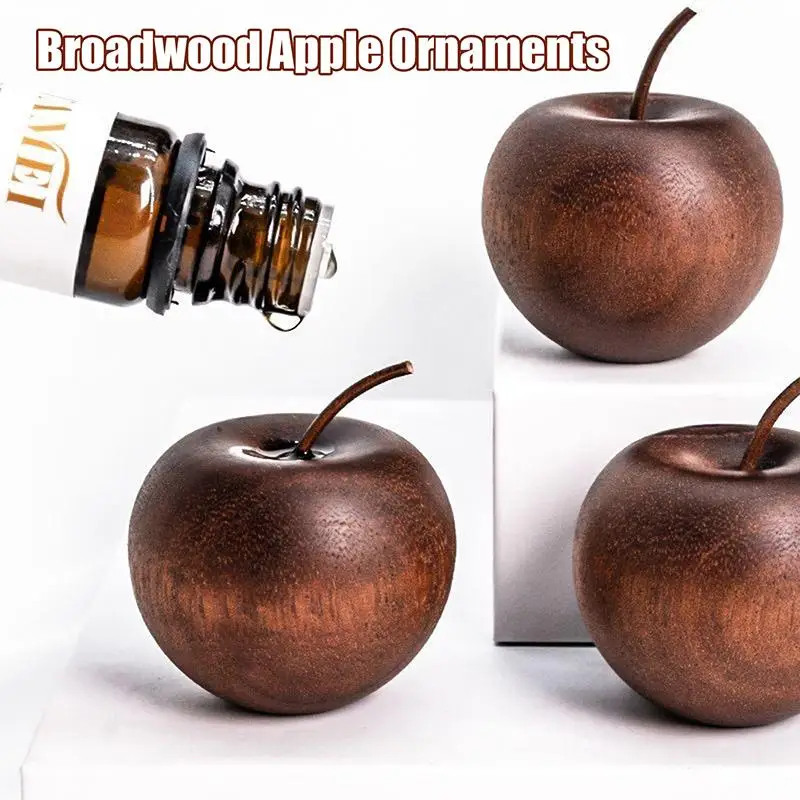 1/3 Set Of Wooden  Shaped Essential Oil Diffuser Fragrance Diffuser Suitable For Home Bathroom Car Decoration