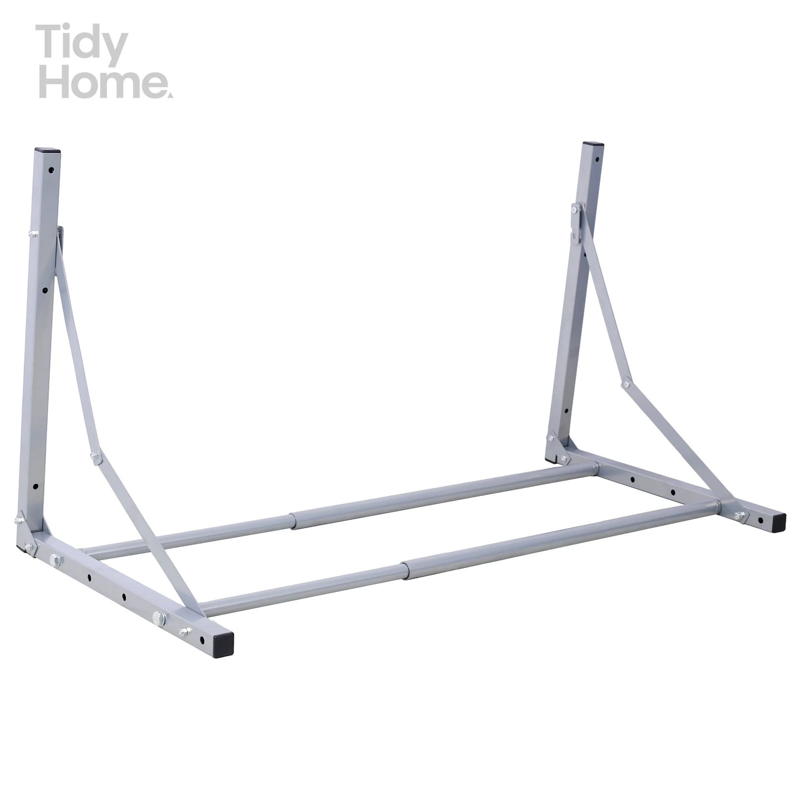 

Wall-Mounted Folding Tire Storage, 30.5 to 50.5 Inches Wide, Supports 300 Pounds, Silver, Automobile tire tools