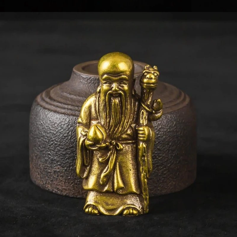 Brass Antarctic Immortal Statue Home Desktop Decoration Ornament