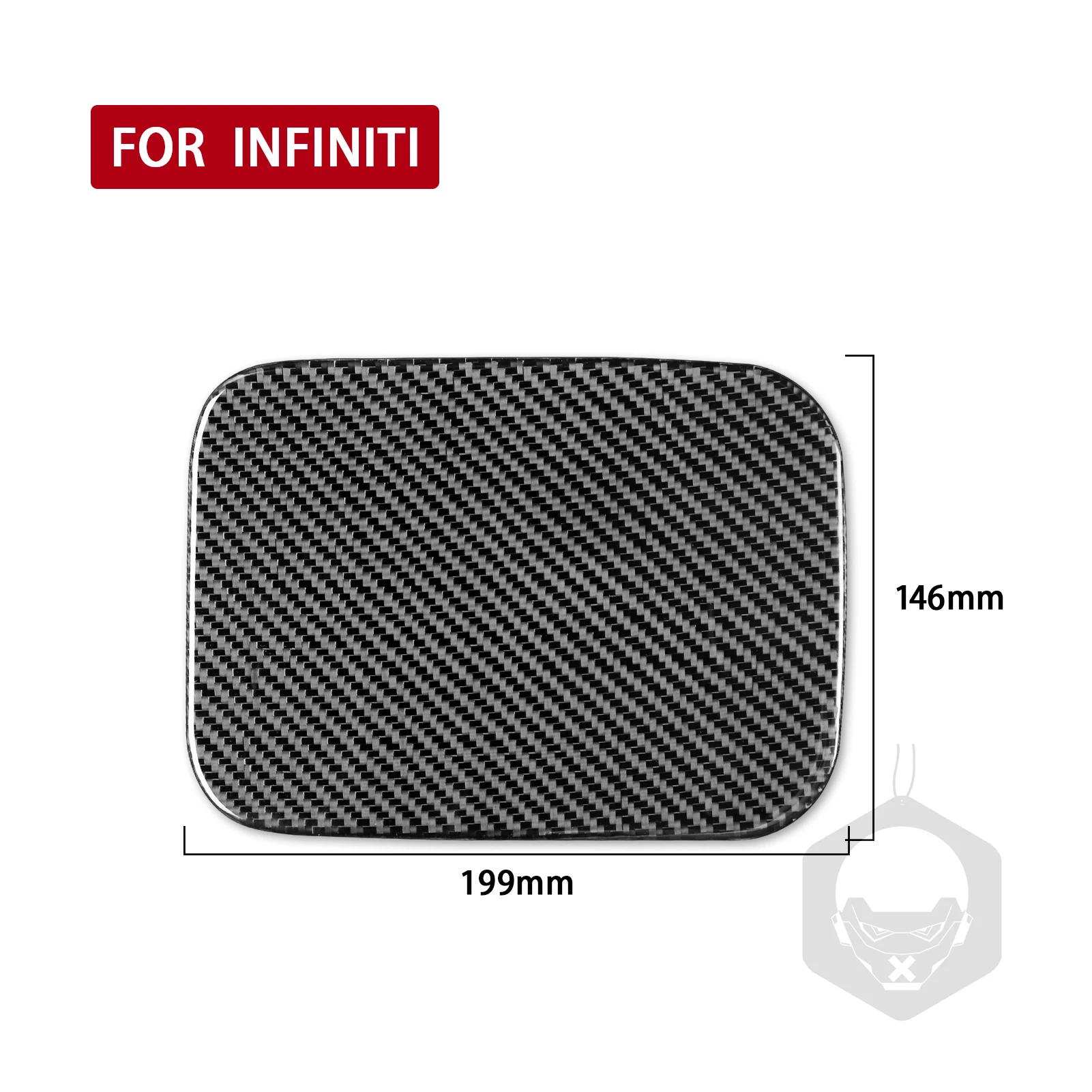 ألياف الكربون الحقيقية اكسسوارات السيارات غطاء الوقود الغاز غطاء لوحة مزخرفة ملصق لينة لإنفينيتي G35 07-08 G37 08-13 G25 11-12