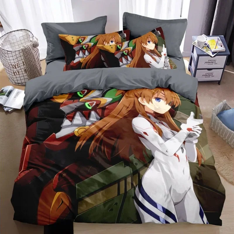 EVA Neon Genesis Evangelion pure cotton four-piece two-dimensional cartoon quilt cover dormitory home bed sheet three-piece set