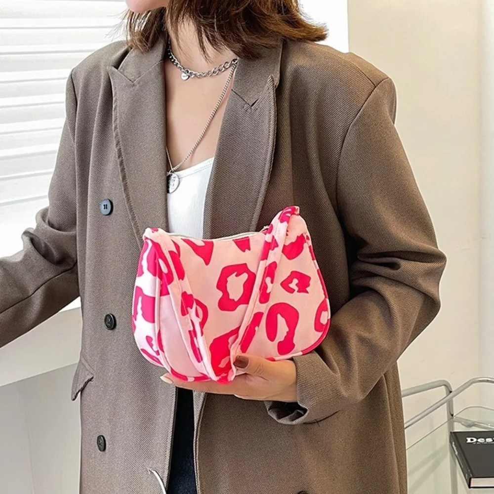 New Thickened Leopard Tote Bag Soft Portable Printed Tote Bag Street Trend Multi-color Option Cloth Shoulder Bag Women