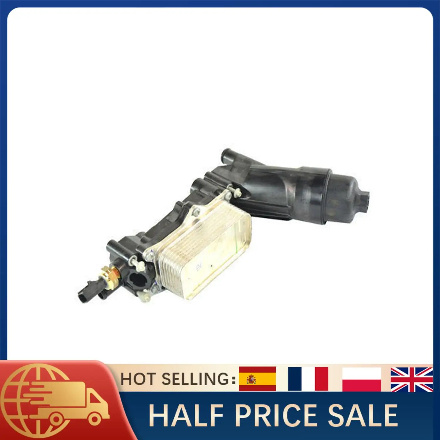 

For Chrysler Dodge Jeep Ram 3.6L Engine Aluminum Oil Filter Housing Assembly 68596318AB with Sensors Gaskets Replacement Kit