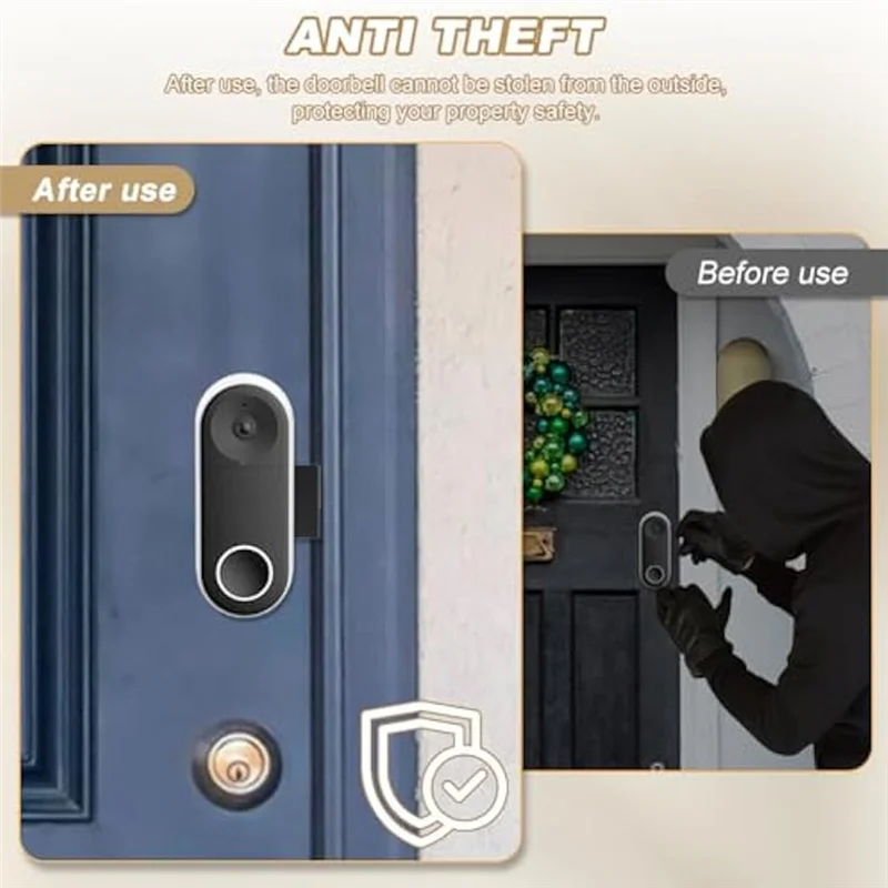 

A63K-Противоугонное крепление для видеодверного звонка для камеры дверного звонка Blink, крепление для камеры ночного видения (дверной звонок в комплект не входит)