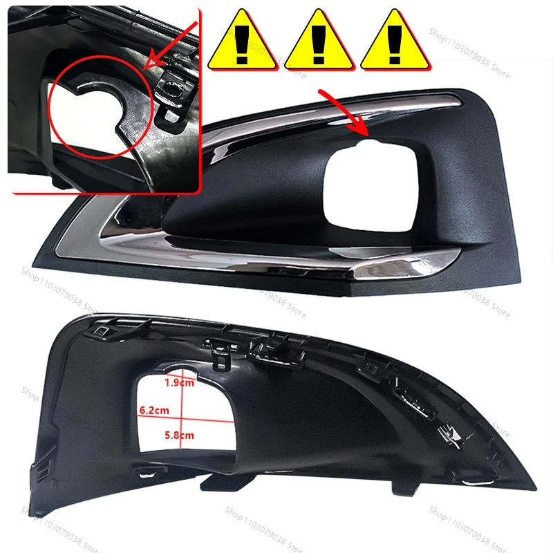 Front Bumper Fog Light Cover Grille 9817136777 For Peugeot 3008 5008 P84 2016 2017 2018 2019 Fog Lamp Grilles Trim Frame