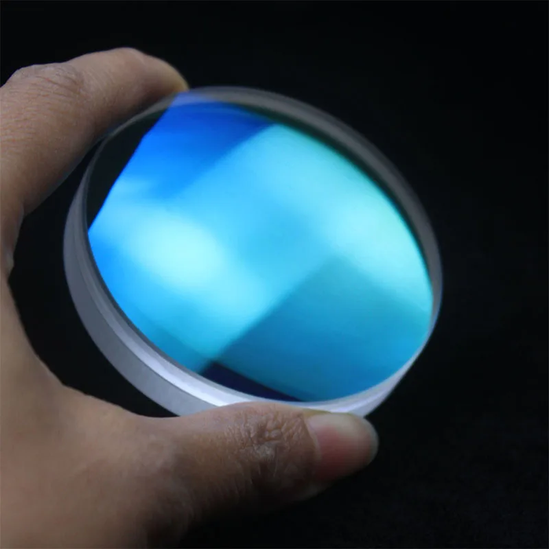 1PC Diameter 61.5mm Focal length 228mm Refractive Composite Achromatic Lens K9 Optical Glass Glued Lens Near-Infrared Coating
