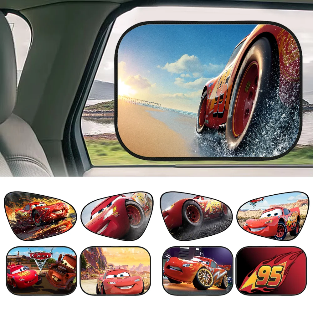 Film L-Lightning M-McQueen Car Side Window Sunshades 1 Pack Sun Glare UV Rays Protection For Child Baby Side Window Sun Shade
