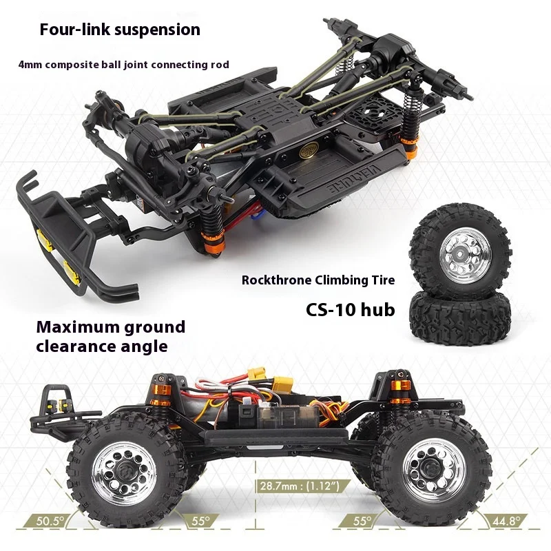 Hpi Venture Afstandsbediening Geborsteld/Borstelloos Simulatie 1/18 Hilux Sr5 4wd Off Road Klimvoertuig Kinderen Speelgoed Cadeau