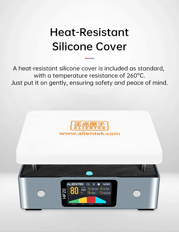 ALIENTEK HP20 Hot Plate Preheater MINI Heating Plate Soldering Station PD3.1 Digital Constant Temperature 350° Heating Tool 200W
