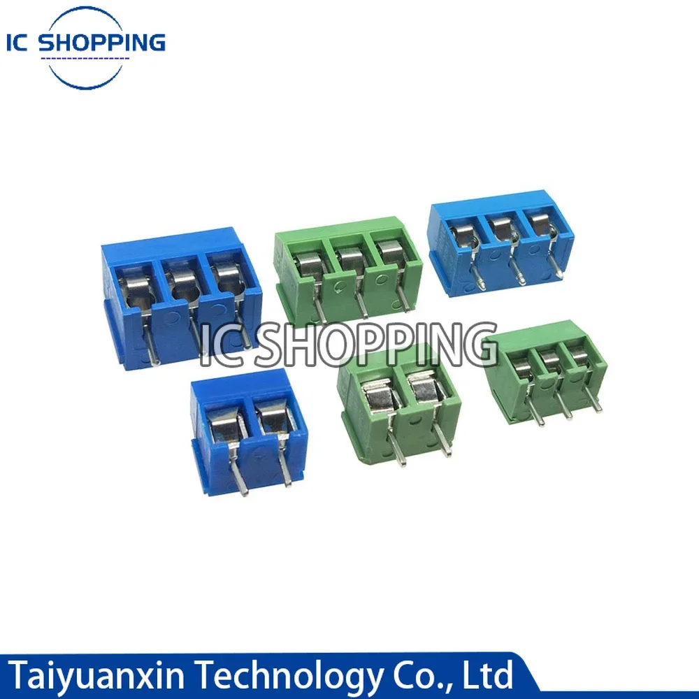 200Pcs KF350 MF126 KF126 MF301 KF301 Pitch 5.0mm / 3.5mm Straight Pin 2P 3P 4P Screw PCB Terminal Block Connector