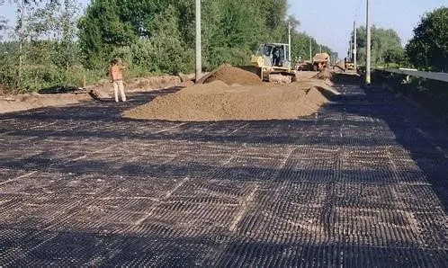 ألياف الكربون Geogrid لبناء الطرق وقطاع العقارات #4