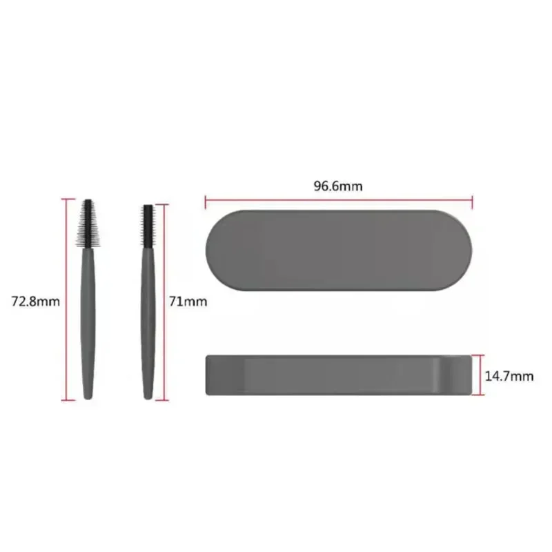 Pennello per ciglia Bacchette per mascara Microbrush Forniture per estensione ciglia Pennelli per trucco per ciglia Pennello per ciglia riutilizzabile in silicone per sopracciglia