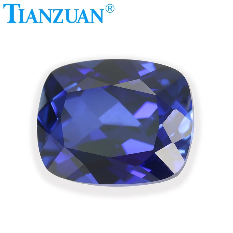 

Synthetic Sapphire Antique Cushion Shape Natural Cut Blue Color Artificial Corundum Clear Loose Stone for Jewelry Making