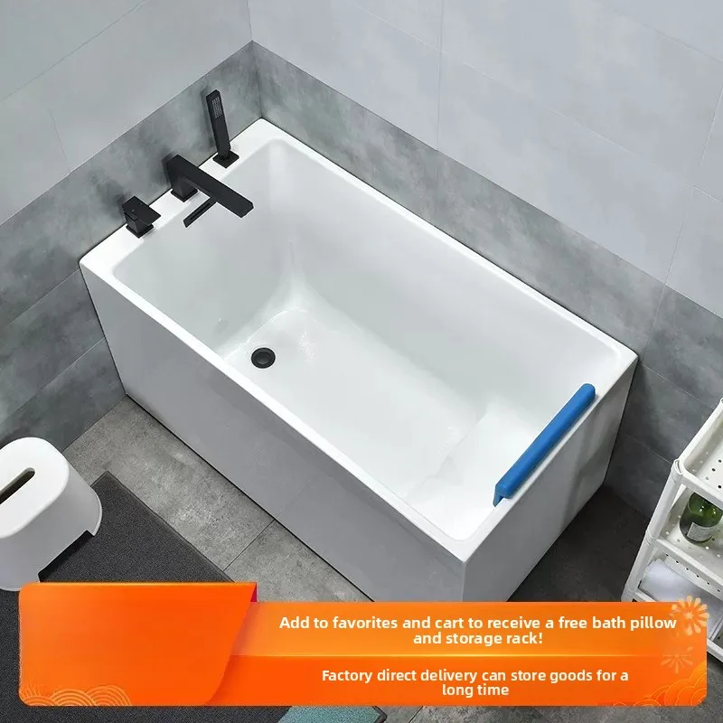 Z20 - deep soaking bathtub, adult acrylic square bathtub, japanese-style deep soak, freestanding bathtub for home use