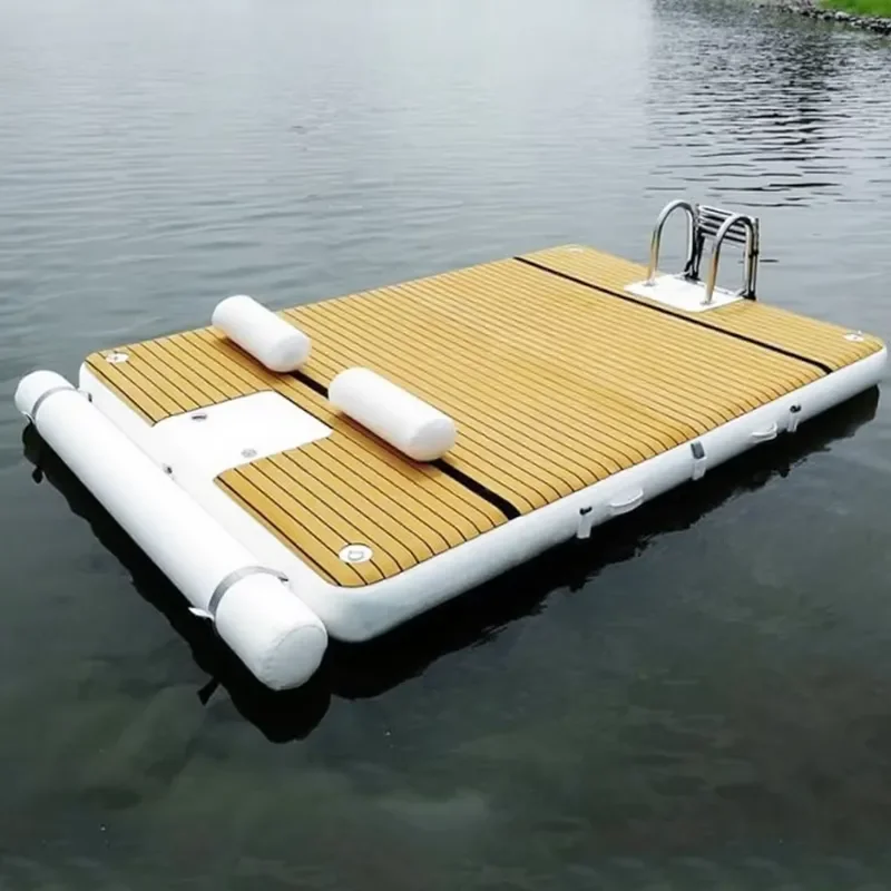 Leisure Inflatable Yacht Floats Platform Inflable Non-Slip Water Floating Dock Mat