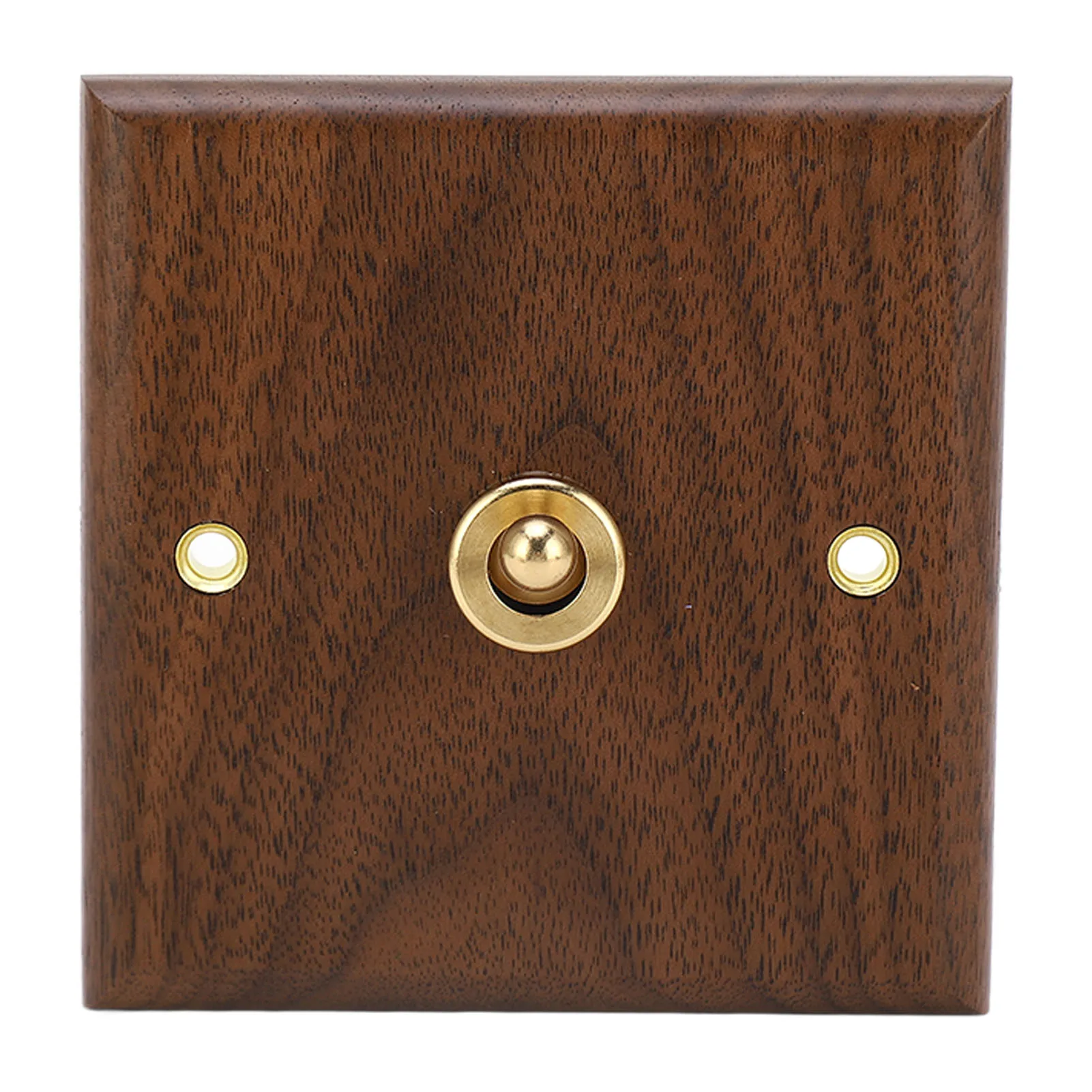 Antique Decoration Toggle  Retro Single Toggle  250V with Hand Made Wood Walnut Wall Panel Single Toggle